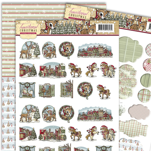 3D-Set - Yvonne Creations - Traditional Christmas - Minis & Labels 