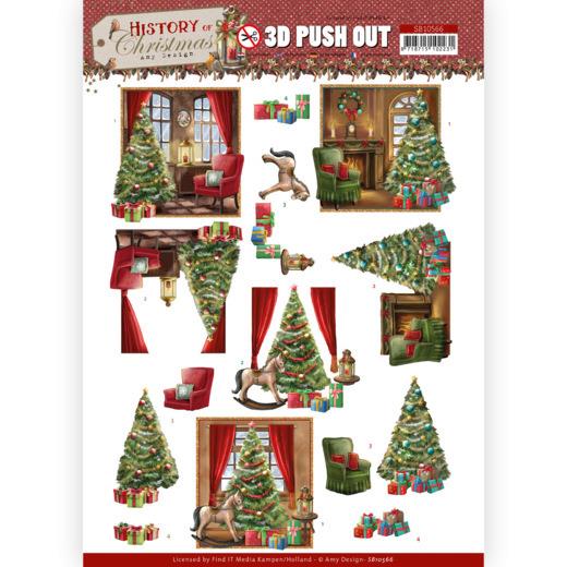 3D-Stanzbogen - Amy Design - History of Christmas - Weihnachten zu Hause 