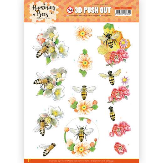 3D-Stanzbogen - Jeaninnes Art - Summende Bienen - Bienenkönigin 