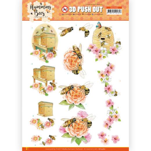 3D-Stanzbogen - Jeaninnes Art - Summende Bienen - Bienenstock 