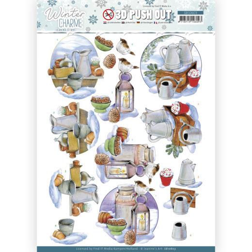 3D-Stanzbogen - Jeaninnes Art - Winter Charme - Zink Dekoration 