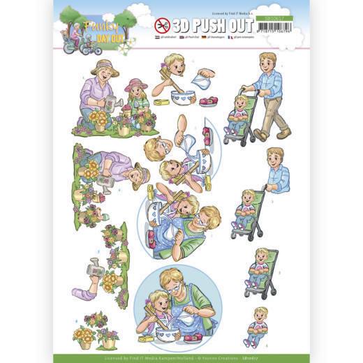 3D-Stanzbogen - Yvonne Creations - Funky Hobbies - Garten 