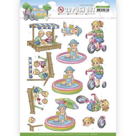 3D-Stanzbogen - Yvonne Creations - Funky Hobbies - Spielplatz 
