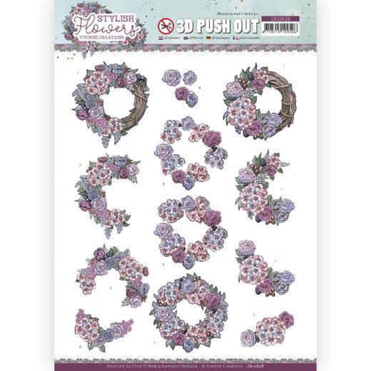 3D-Stanzbogen - Yvonne Creations - Stylisch Flowers - Romantic Rosen 