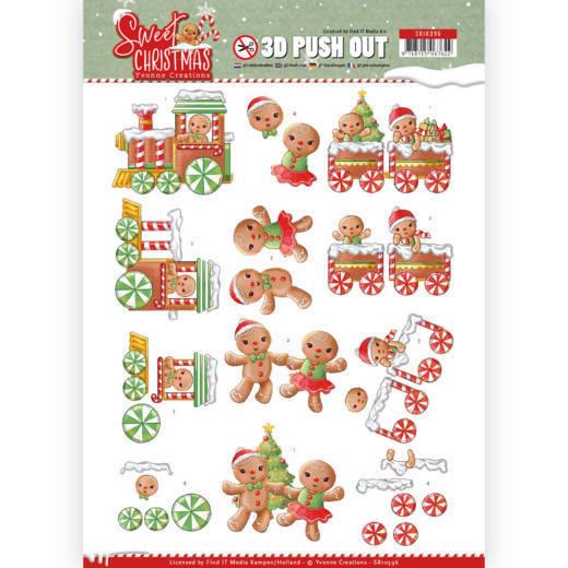3D-Stanzbogen - Yvonne Creations - Sweet Christmas - Cookies 