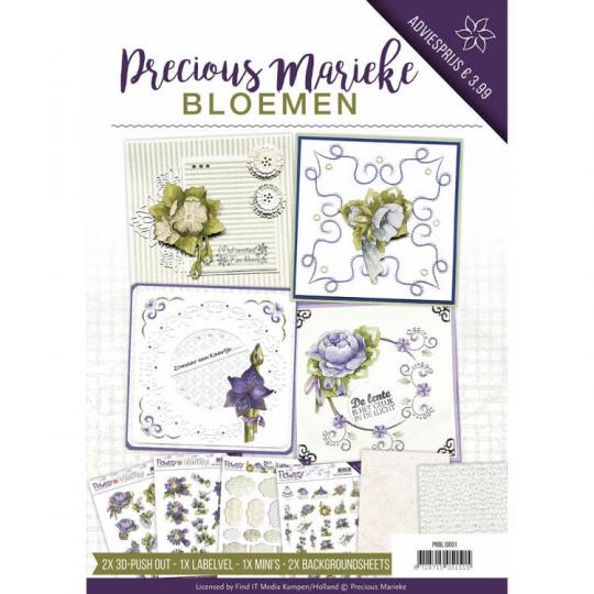 3D-Stanzbogenbuch DIN A4 - Precious Marieke - Timeless Flowers 