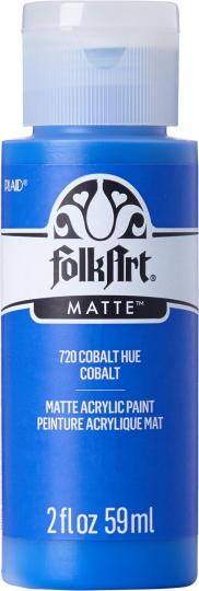 Plaid Folkart - Matte Premium Acrylfarbe - 59ml Cobalt Blue / Kobaltblau