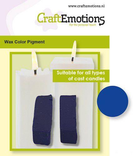 CraftEmotions Wachs Farbpigment - 2 Sticks 30 x 10 x 10mm - ca. 5g Blau