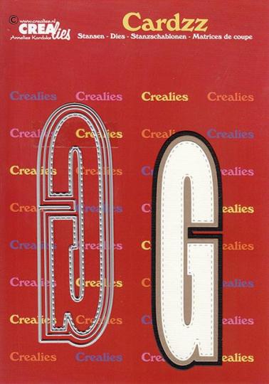 Crealies Cardzz Stanzschablone 3tlg. No.407 - Alphabet - G - 