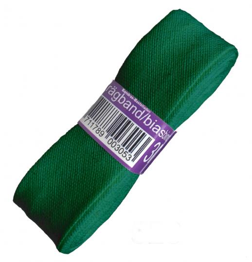 Schrägband / Einfassband Baumwolle Uni gefalzt 3m x 20mm 433-Tannengrün