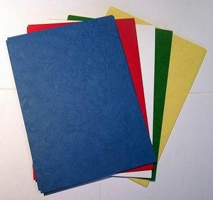 45 Kartenpapier Embossing Leder-Design SQUARE (für Quadrat Karten) 13,5x27cm, 5 Farb. sort. 