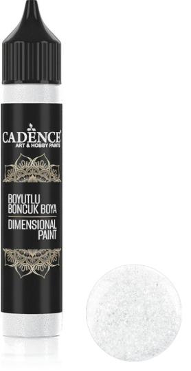 Cadence 3D Dimensional Pen - Glitzer 25ml Silber Silber