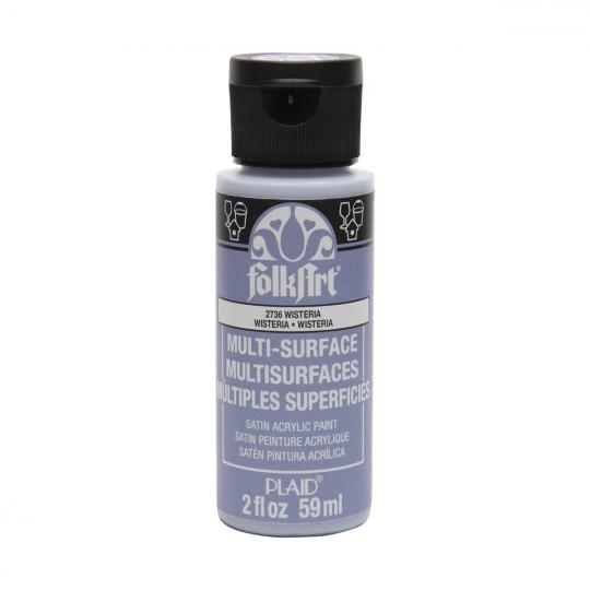Plaid Folkart - Multi-Surface Satin Acrylfarbe - 59ml wisteria / Blauregen