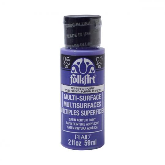 Plaid Folkart - Multi-Surface Satin Acrylfarbe - 59ml perfect purple / Perfektes Lila