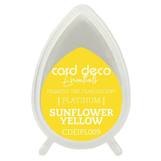 Card Deco Essentials Platinum Stempelkissen Perlmutt Sonnenblumen Gelb