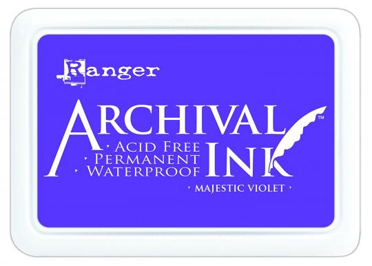 Ranger Archival Ink Stempelkissen - Feinkontur/Wasserfest Majestic Violet