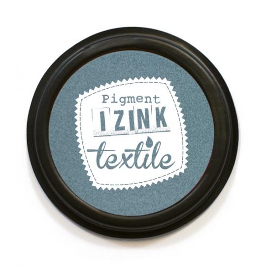 Aladine IZINK Pigment Stempelkissen - Textil Stone / Grau