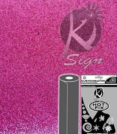 Ki-Sign Bügeltransfer Folie 15 x 20cm - Glitter - lila