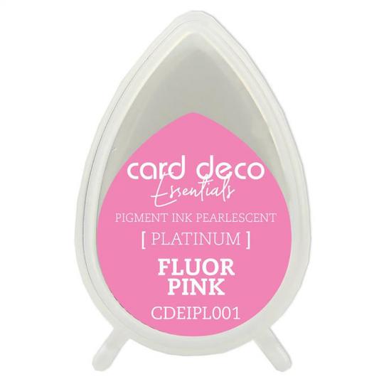 Card Deco Essentials Platinum Stempelkissen Perlmutt Fluor Pink