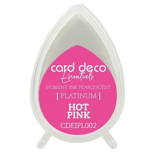 Card Deco Essentials Platinum Stempelkissen Perlmutt Hot Pink