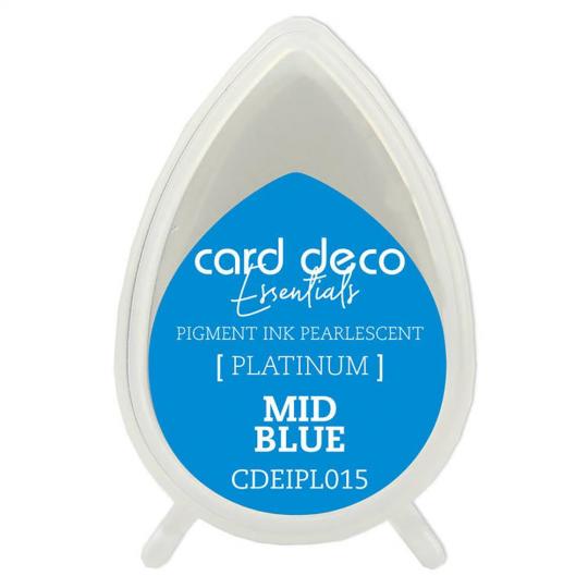 Card Deco Essentials Platinum Stempelkissen Perlmutt Mittelblau