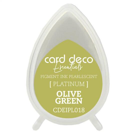 Card Deco Essentials Platinum Stempelkissen Perlmutt Olive