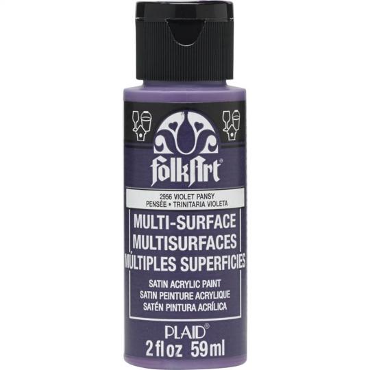 Plaid Folkart - Multi-Surface Satin Acrylfarbe - 59ml violet pansy / Violett