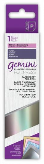 Gemini FOILPRESS Papercraft Heißfolienstempel Folie 12,6 x 500cm Aurora
