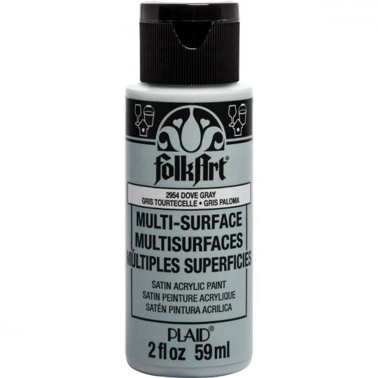 Plaid Folkart - Multi-Surface Satin Acrylfarbe - 59ml dove gray / Tauben Grau