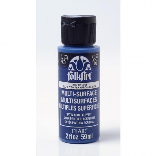 Plaid Folkart - Multi-Surface Satin Acrylfarbe - 59ml ink spot / Tintenblau
