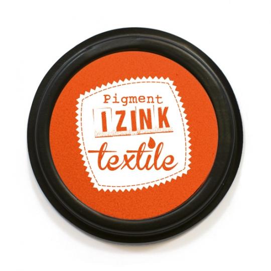 Aladine IZINK Pigment Stempelkissen - Textil Orange