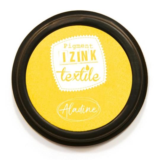 Aladine IZINK Pigment Stempelkissen - Textil Jaune / Gelb