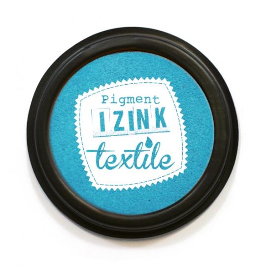Aladine IZINK Pigment Stempelkissen - Textil Pastel / Türkis