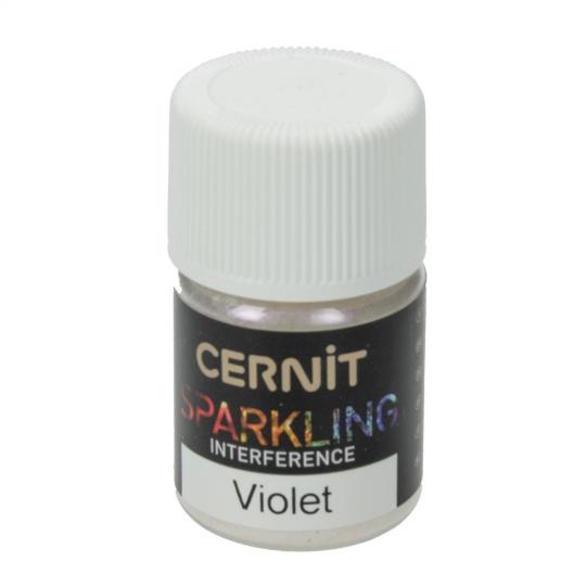 Cernit Sparkling - Glimmer Pulver Irisierend Violett 5g