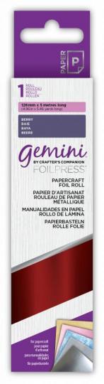 Gemini FOILPRESS Papercraft Heißfolienstempel Folie 12,6 x 500cm Beere