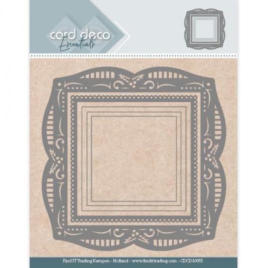 Card Deco - Stanzschablone - Hintergrund - Stechpalme Quadrat 