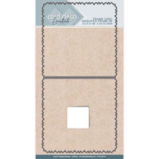 Card Deco - Stanzschablone - Karten - Gezahnter Rahmen Quadrat 
