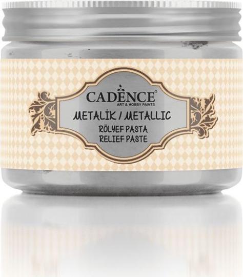 Cadence Texture Metallic-Reliefpaste 150ml Silber Silber