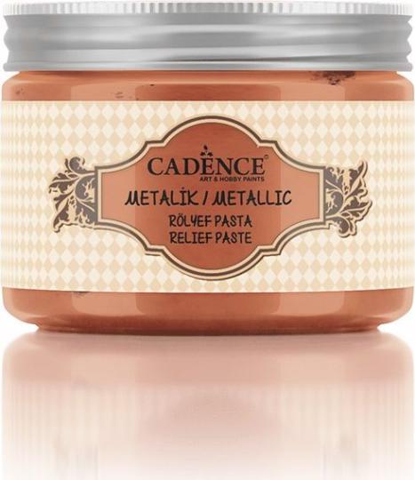 Cadence Texture Metallic-Reliefpaste 150ml Kupfer Kupfer