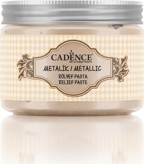 Cadence Texture Metallic-Reliefpaste 150ml Champagner Champagner