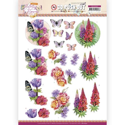 3D-Stanzbogen - Jeaninnes Art - Perfect Butterfly Flowers - Anemone 