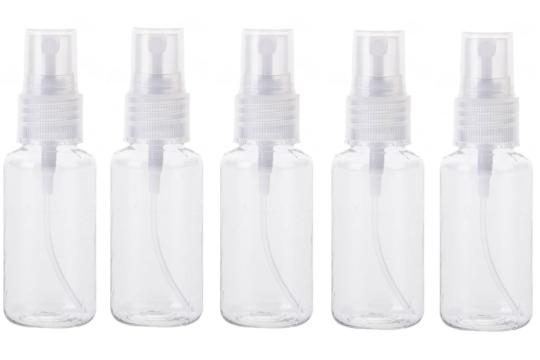 5x Sprühflaschen / Pumpzerstäuber aus Kunststoff 40ml 