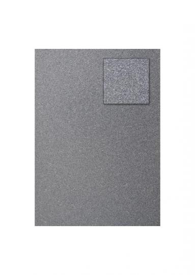 Glitterkarton DIN A4  200g/m²  - 1 Bogen silber
