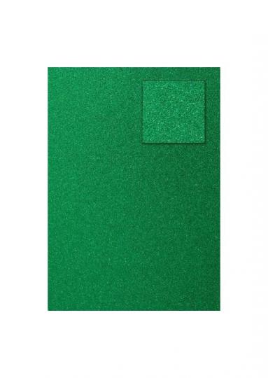 Glitterkarton DIN A4  200g/m²  - 1 Bogen dunkelgrün