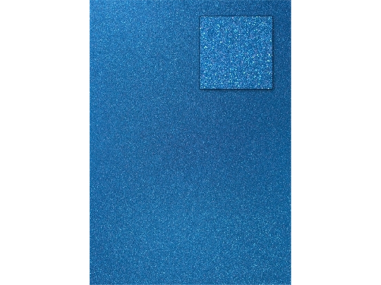 Glitterkarton DIN A4  200g/m²  - 1 Bogen pflauenblau