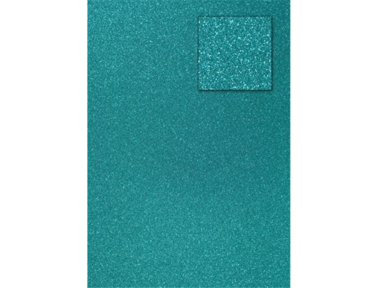 Glitterkarton DIN A4  200g/m²  - 1 Bogen preußischblau