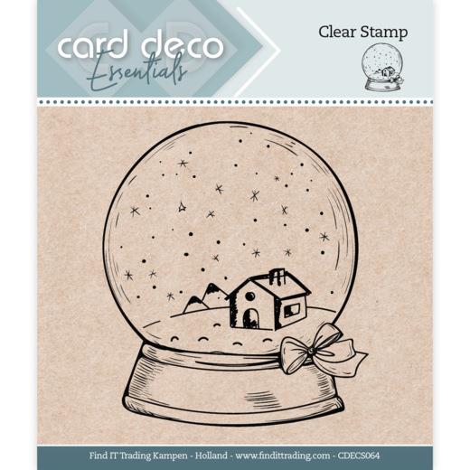 Card Deco Essentials Clearstempel  - Schneekugel 