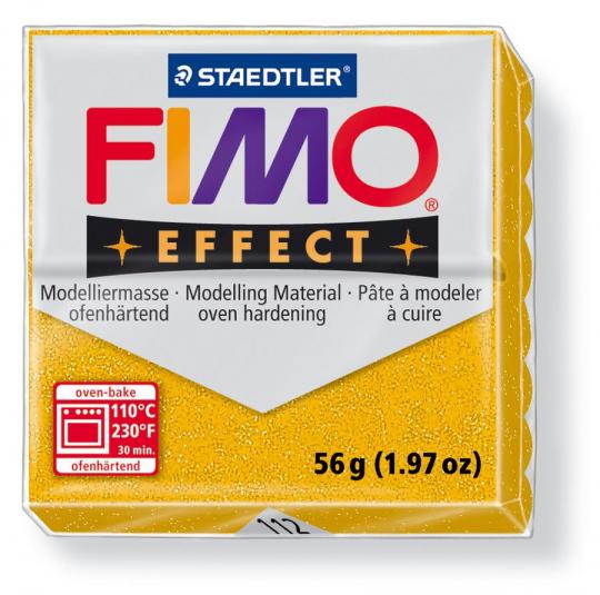 STAEDTLER Fimo Effect 56g Glitter-gold