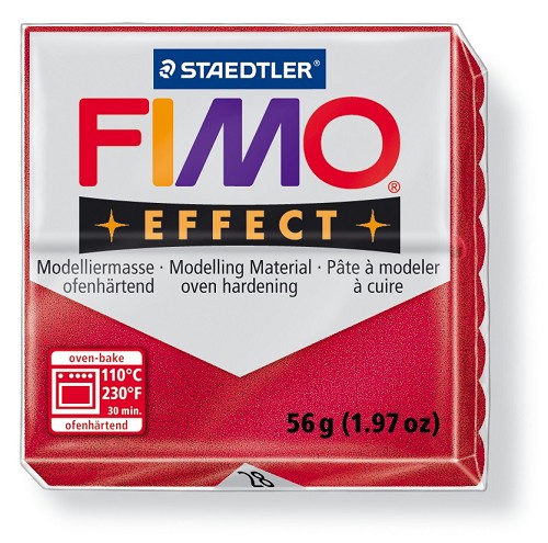 STAEDTLER Fimo Effect 56g Metallic rubinrot