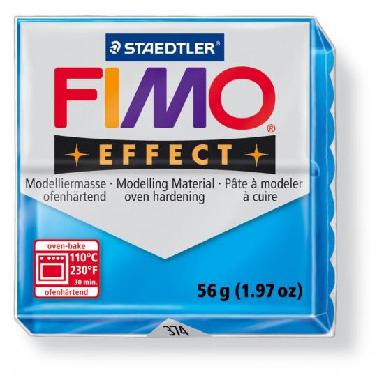 STAEDTLER Fimo Effect 56g Transparent blau